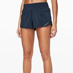 True Navy Lululemon Hotty Hot High-Rise Lined Short 2.5”